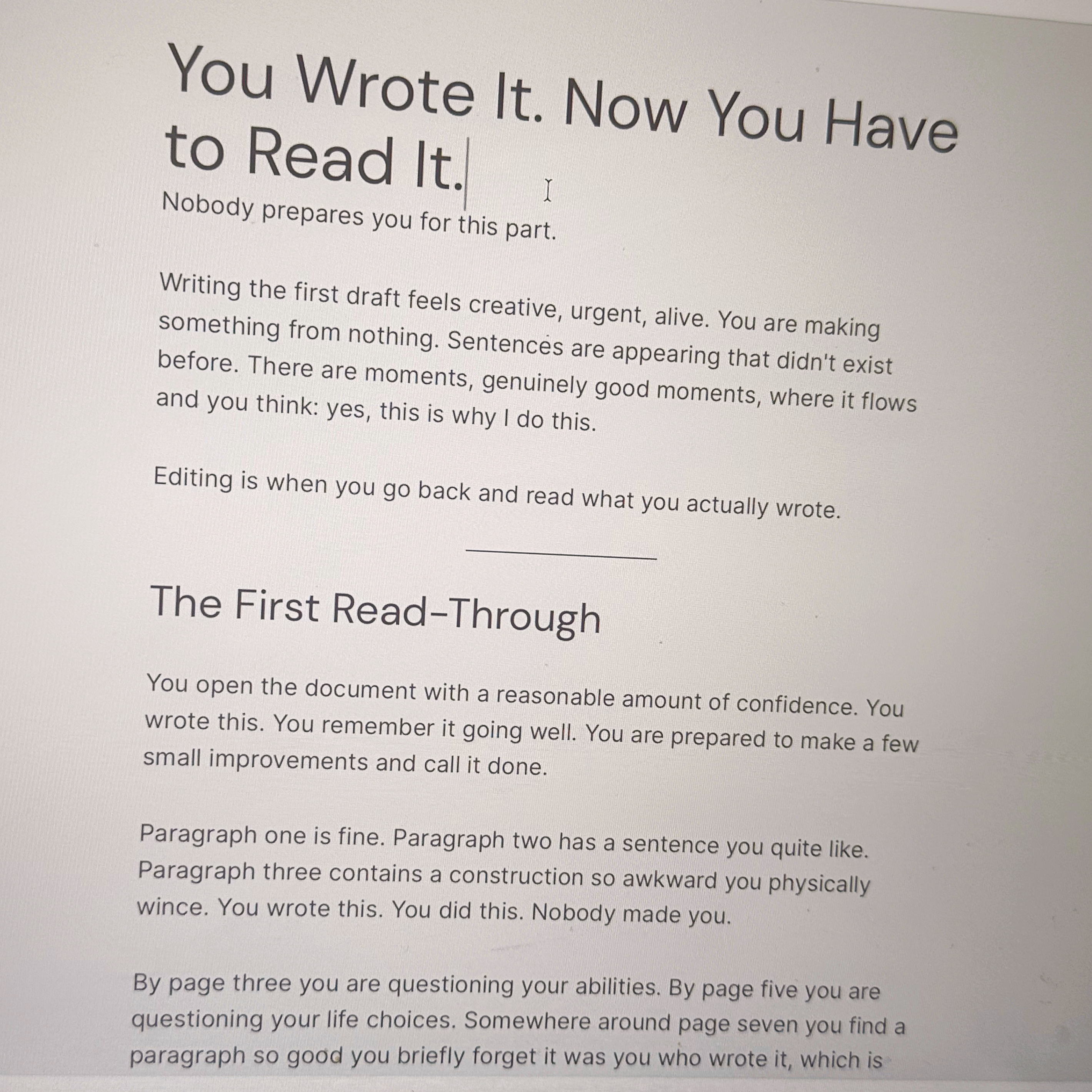 Mastering the Editing Process for Writers